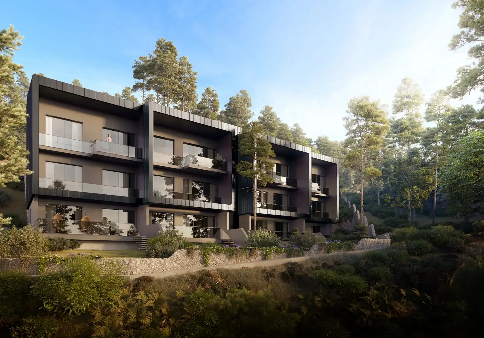 Visualisation: Exterior at Blackpine, a BBF development in Limassol, Cyprus