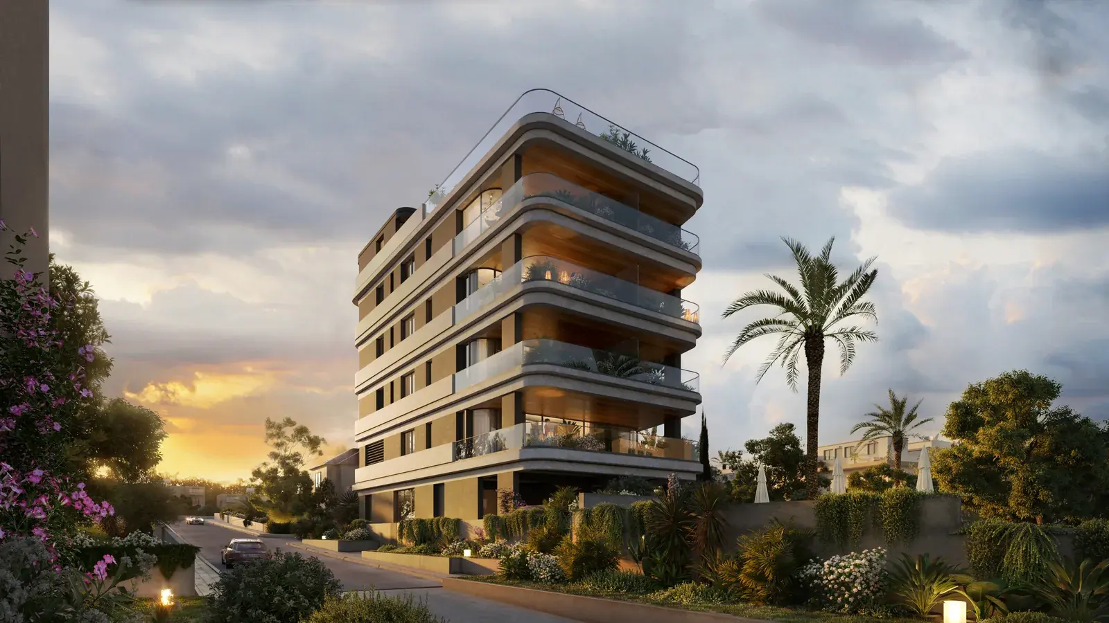 Visualisation: Facade at Capri House, a BBF development in Limassol, Cyprus