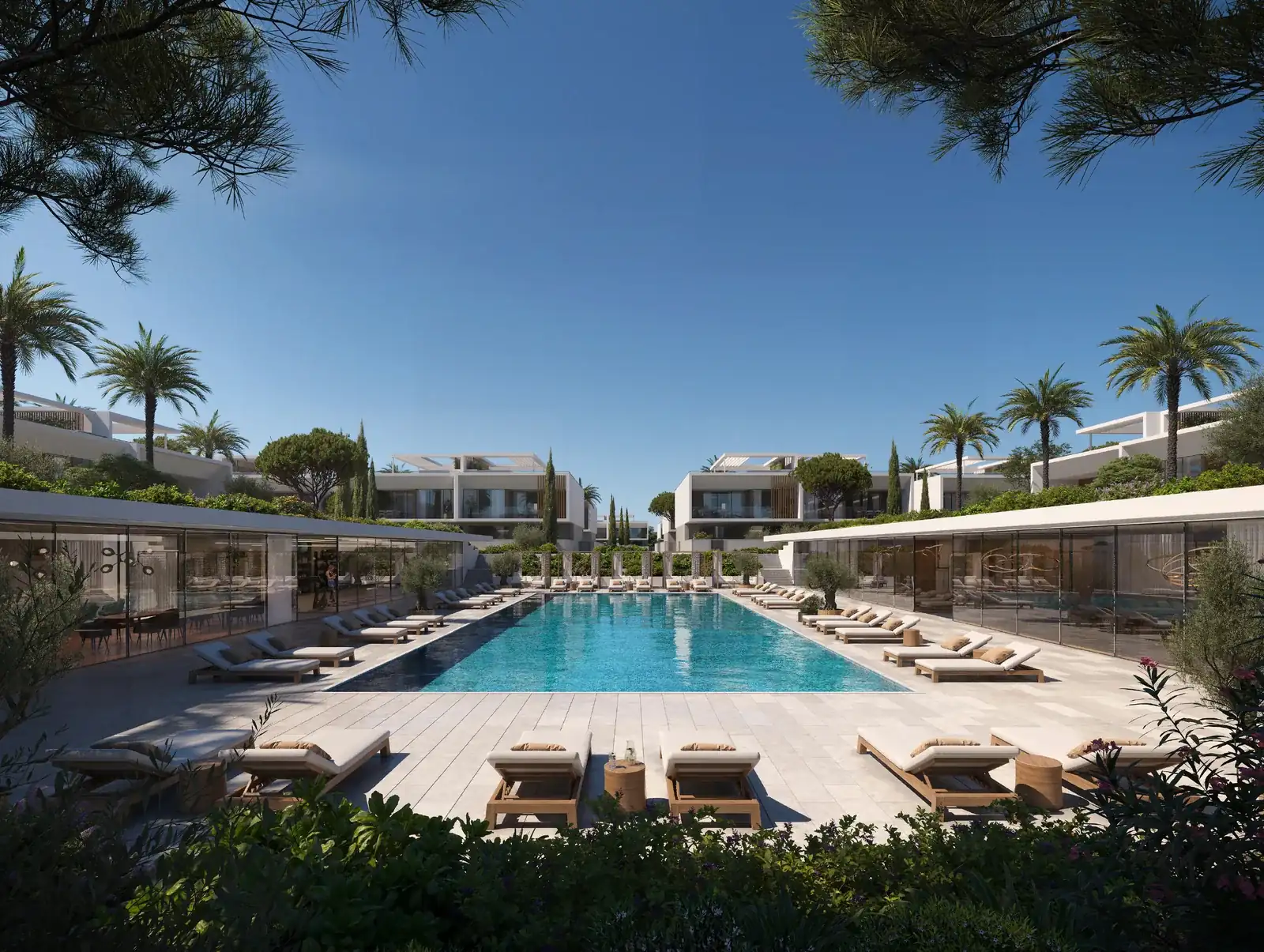 Visualisation: Swimming pool at Eden Coast, a BBF development in Paphos, Cyprus