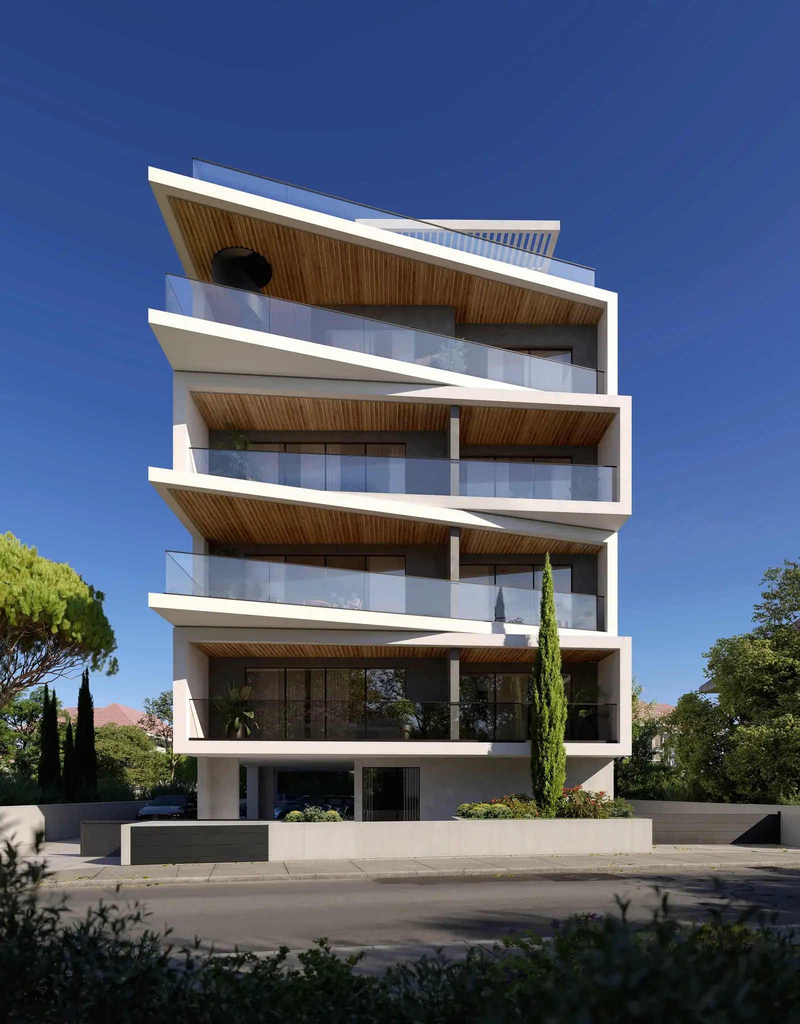 Visualisation: Facade at Forma, a BBF development in Limassol, Cyprus