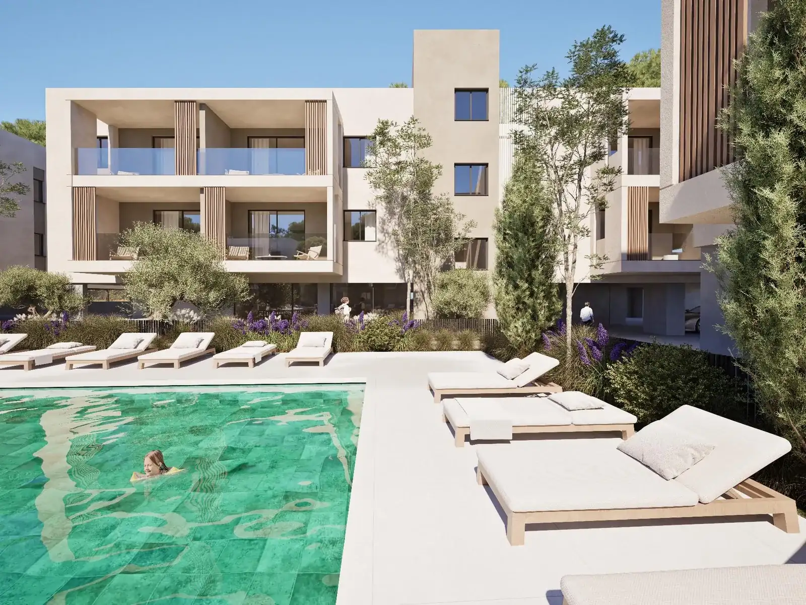 Visualisation: Swimming pool at Golf Valley, a BBF development in Limassol, Cyprus