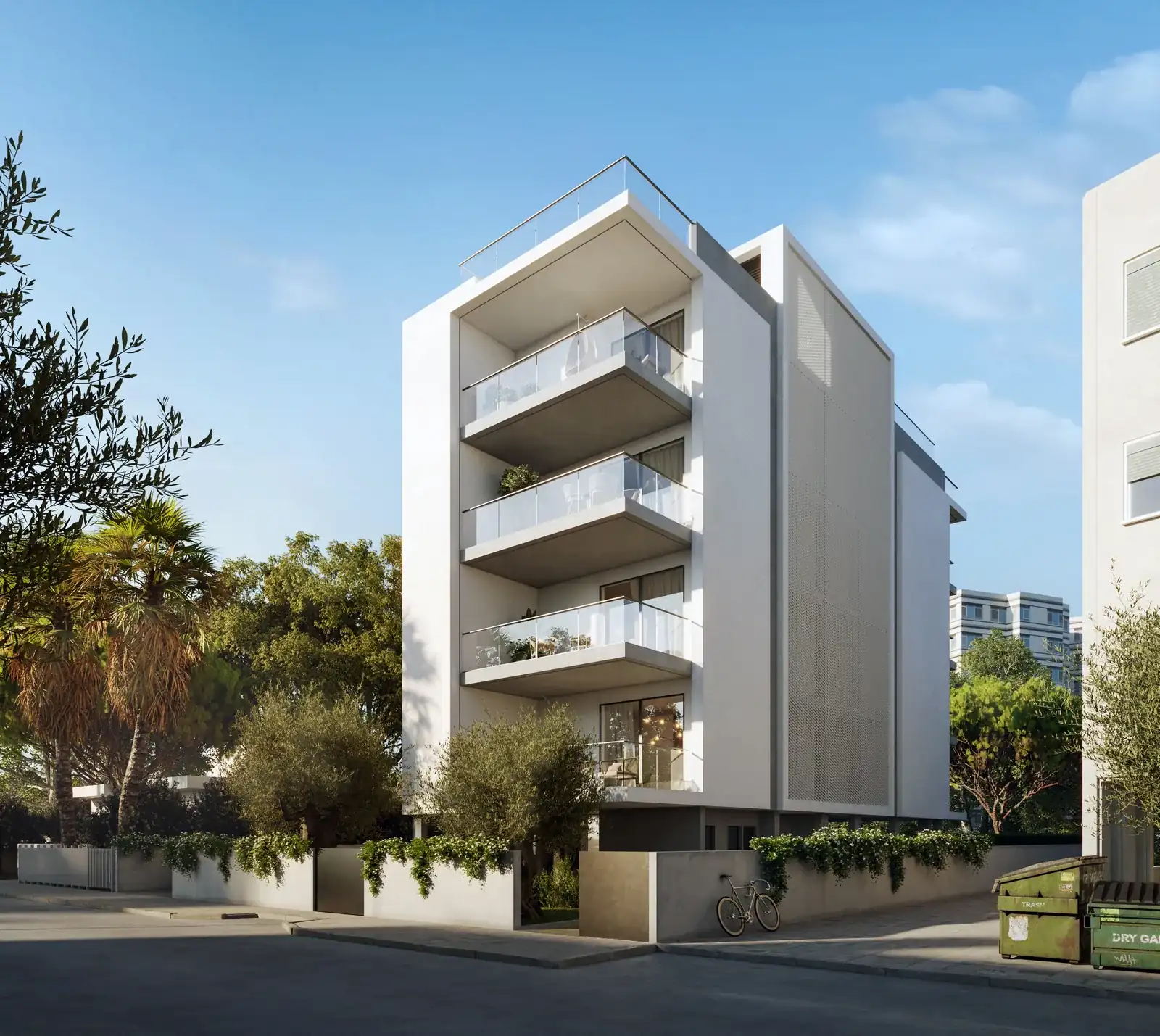 Visualisation: Facade at Hide, a BBF development in Limassol, Cyprus