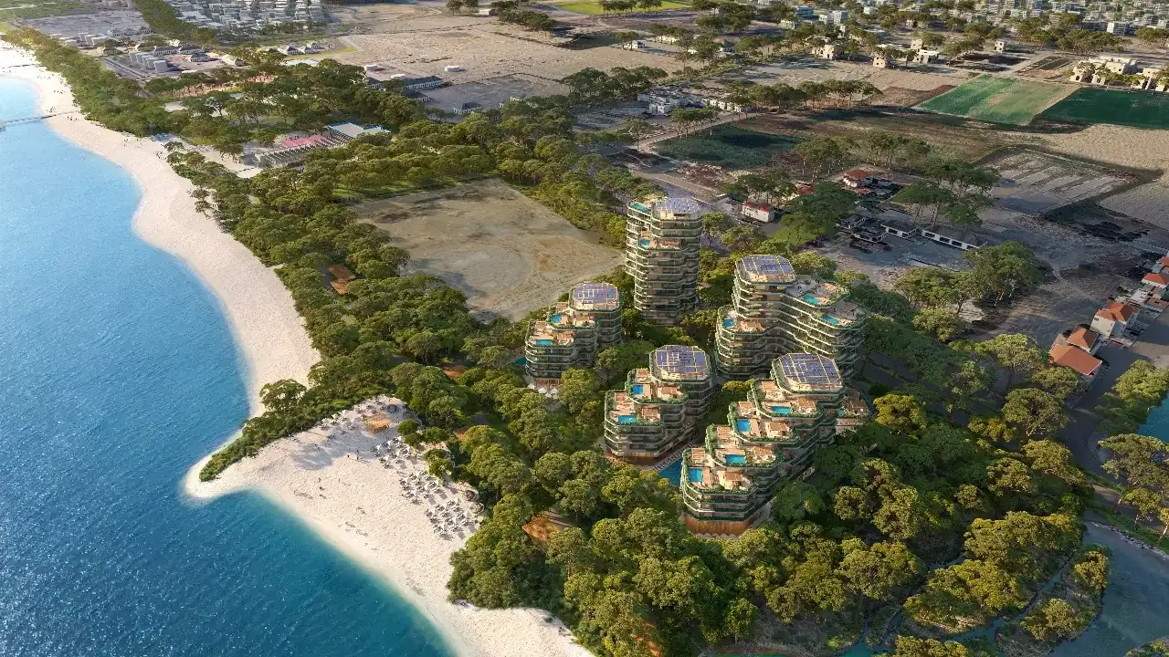 Visualisation: Aerial view at Land of Tomorrow, a BBF development in Larnaca, Cyprus
