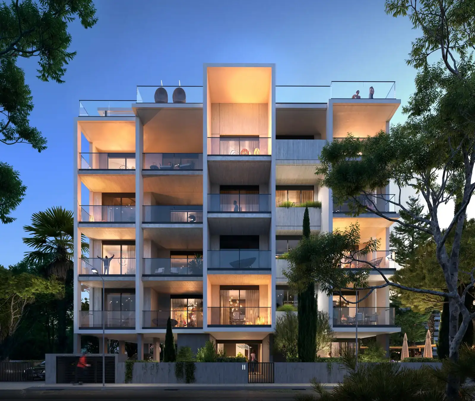 Visualisation: Facade at Rise, a BBF development in Limassol, Cyprus
