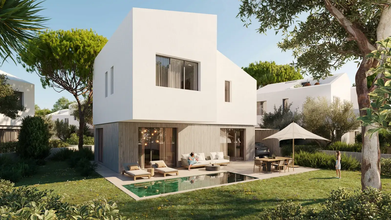 Visualisation: Swimming pool at Synergy, a BBF development in Larnaca, Cyprus